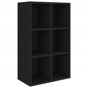 Bibliotecă/Servantă, negru, 66 x 30 x 97,8 cm, PAL - Img 2