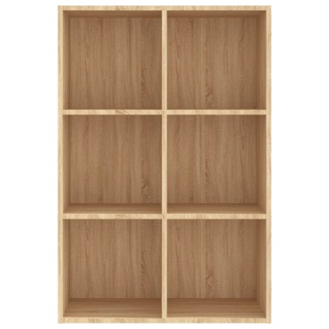 Bibliotecă/Servantă, stejar sonoma, 66x30x98 cm, PAL - Img 5