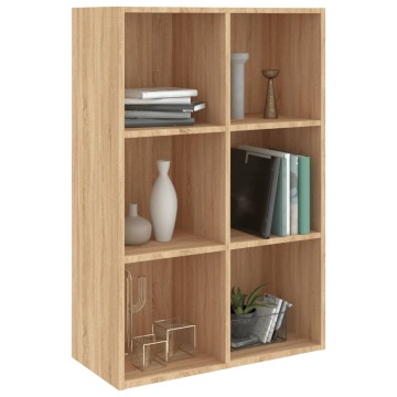 Bibliotecă/Servantă, stejar sonoma, 66x30x98 cm, PAL - Img 3