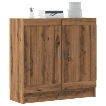 Bibliotecă, stejar artizanal, 82,5x30,5x80 cm, lemn prelucrat - Img 1