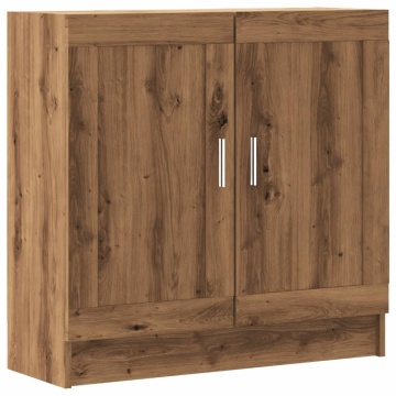 Bibliotecă, stejar artizanal, 82,5x30,5x80 cm, lemn prelucrat - Img 2