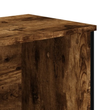 Bibliotecă, stejar fumuriu, 80x31x74,5 cm, lemn prelucrat - Img 6