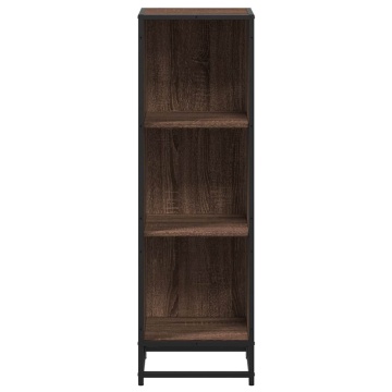 Bibliotecă, stejar maro, 33,5x33x107,5 cm, lemn prelucrat - Img 4