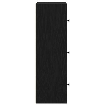 Bibliotecă Stejar negru 40x24x77 cm Lemn prelucrat - Img 5
