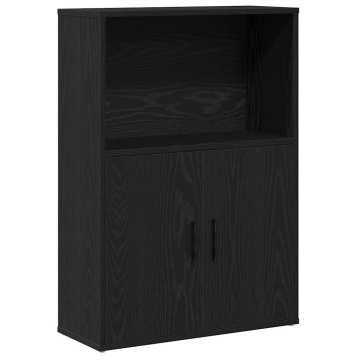 Bibliotecă Stejar negru 60x24x85 cm Lemn prelucrat - Img 2
