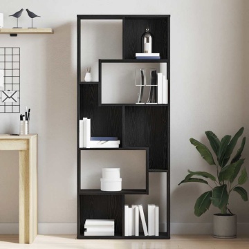 Bibliotecă, stejar negru, 67x24x161 cm, lemn prelucrat - Img 3