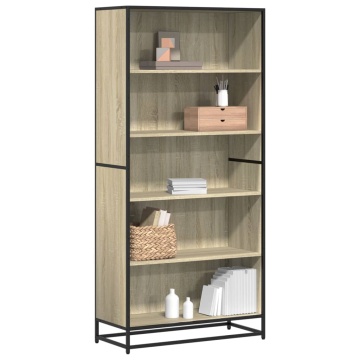 Bibliotecă, stejar sonoma, 80,5x35x170,5 cm, lemn prelucrat - Img 1