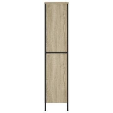 Bibliotecă, stejar sonoma, 80x31x137,5 cm, lemn prelucrat - Img 8