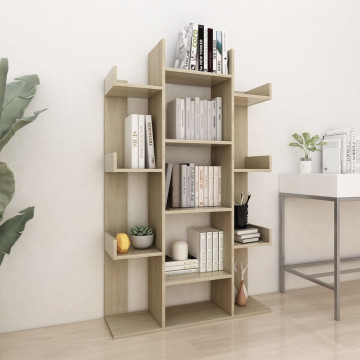 Bibliotecă, stejar sonoma, 86x25,5x140 cm, PAL - Img 1