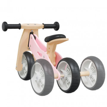 Bicicletă de echilibru pentru copii 2 în 1, roz - Img 7