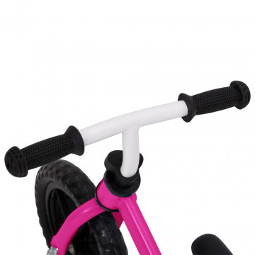 Bicicletă pentru echilibru 12 inci, cu roți, roz - Img 7
