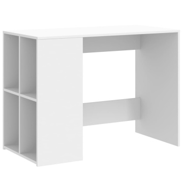 Birou, alb, 102x50x75 cm, lemn prelucrat - Img 2