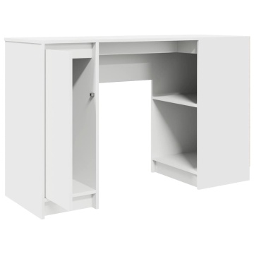 Birou alb 120x42x76 cm lemn prelucrat - Img 8