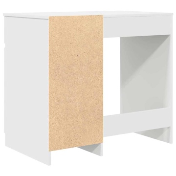 Birou alb 86x49x76 cm lemn prelucrat - Img 7