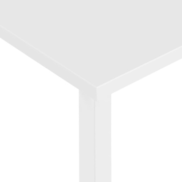 Birou de calculator, alb, 105x55x72 cm, MDF și metal - Img 5