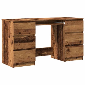 Birou de scris, lemn prelucrat, 140x50x77 cm, lemn prelucrat - Img 2