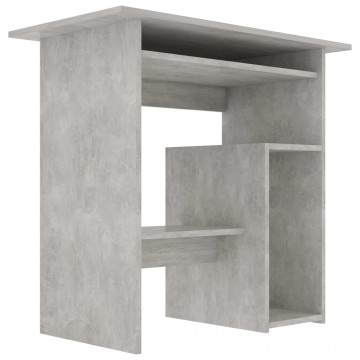 Birou, gri beton, 80 x 45 x 74 cm, PAL - Img 4