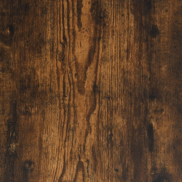 Birou, stejar fumuriu, 100x50x75 cm, lemn prelucrat și fier - Img 7