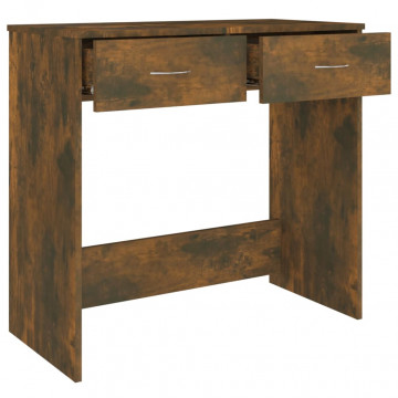 Birou, stejar fumuriu, 80x40x75 cm, lemn prelucrat - Img 5