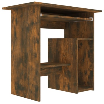 Birou, stejar fumuriu, 80x45x74 cm, lemn prelucrat - Img 4