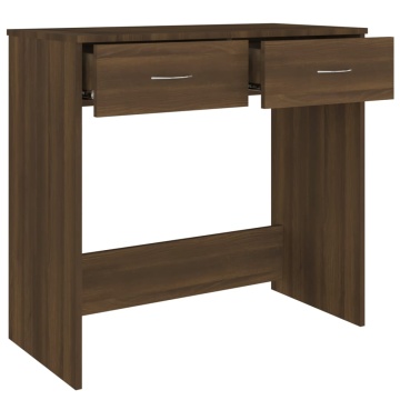Birou, stejar maro, 80x40x75 cm, lemn prelucrat - Img 2