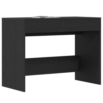 Birou Stejar negru 101x50x76,5 cm Lemn prelucrat - Img 4