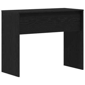 Birou Stejar negru 90x40x72 cm Lemn prelucrat - Img 6