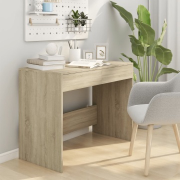 Birou, stejar Sonoma, 101 x 50 x 76,5 cm, PAL - Img 3