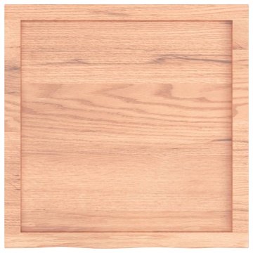 Blat de baie, maro deschis, 60x60x(2-4) cm, lemn masiv tratat - Img 4