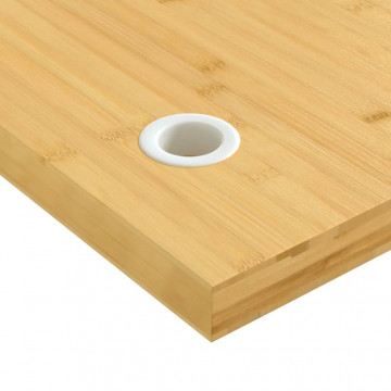 Blat de birou, 110x55x4 cm, bambus - Img 2