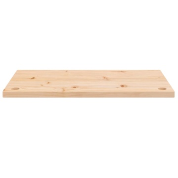 Blat de birou, 80x40x2,5 cm, lemn masiv de pin - Img 3