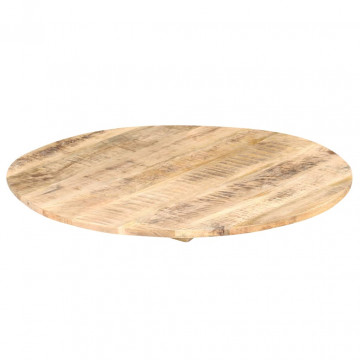 Blat de masă, 40 cm, lemn masiv de mango, rotund, 15-16 mm - Img 7