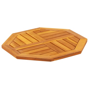 Blat de masă, 50x50x2 cm, octogonal, lemn masiv acacia - Img 4
