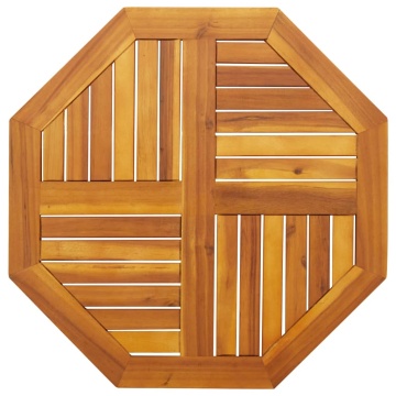 Blat de masă, 70x70x2 cm, octogonal, lemn masiv acacia - Img 1