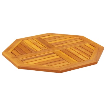 Blat de masă, 70x70x2 cm, octogonal, lemn masiv acacia - Img 4