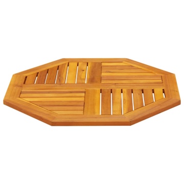 Blat de masă, 70x70x2 cm, octogonal, lemn masiv acacia - Img 8