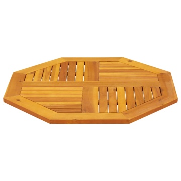 Blat de masă, 80x80x2,2 cm, octogonal, lemn masiv acacia - Img 8