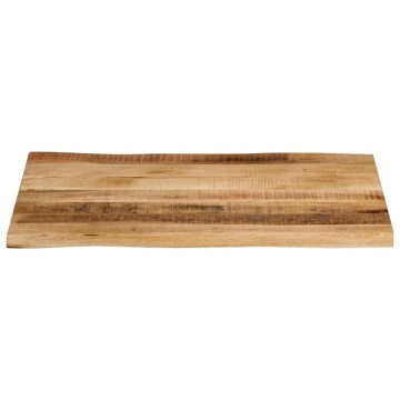 Blat de masă contur natural 90x60x2,5 cm lemn masiv mango brut - Img 3