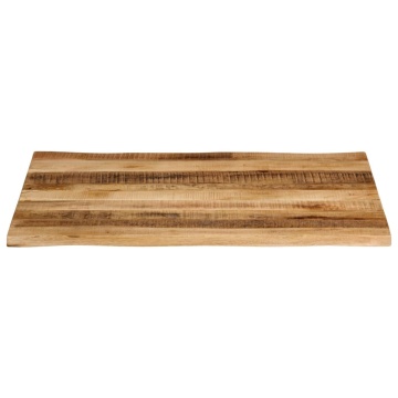 Blat de masă contur organic 90x80x2,5 cm lemn masiv mango brut - Img 3