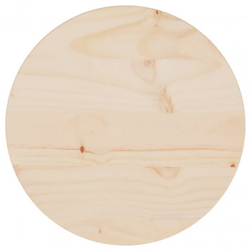 Blat de masă, Ø30x2,5 cm, lemn masiv de pin - Img 1