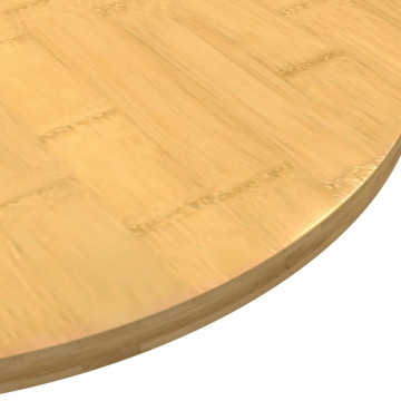 Blat de masă, Ø40x1,5 cm, bambus - Img 2