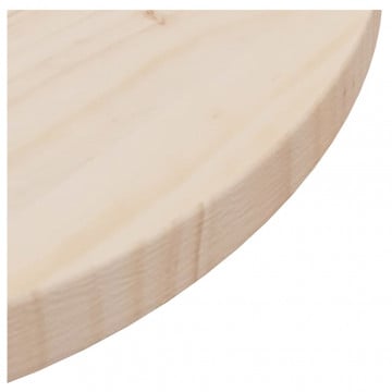 Blat de masă,Ø80x2,5 cm, lemn masiv de pin - Img 4
