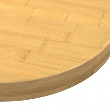 Blat de masă, Ø80x4 cm, bambus - Img 2