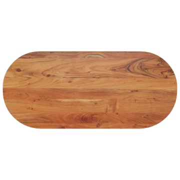 Blat de masă oval, 110x50x2,5 cm, lemn masiv de acacia - Img 1