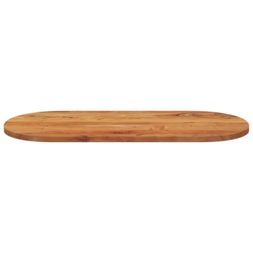 Blat de masă oval, 110x50x3,8 cm, lemn masiv de acacia - Img 4