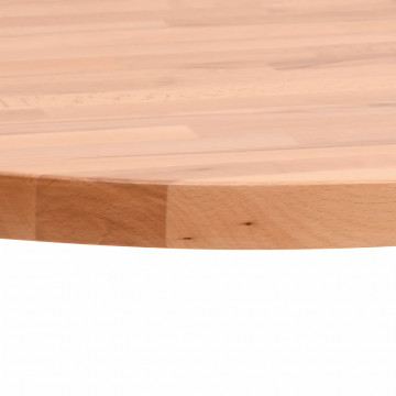 Blat de masă rotund, Ø50x2,5 cm, lemn masiv de fag - Img 3
