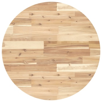 Blat de masă rotund, Ø70x2 cm, lemn masiv de acacia - Img 2