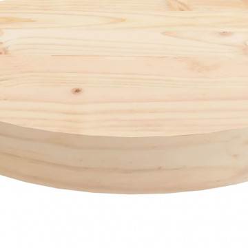 Blat de masă rotund, Ø70x3 cm, lemn masiv de pin - Img 7