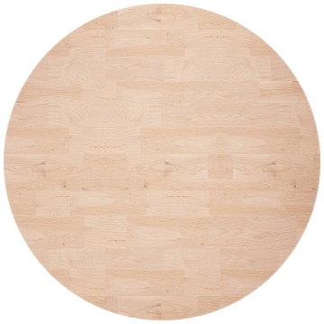 Blat de masă rotund, Ø70x4 cm, lemn masiv stejar netratat - Img 2