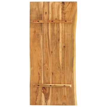 Blat lavoar de baie, 140x52x3,8 cm, lemn masiv de acacia - Img 2